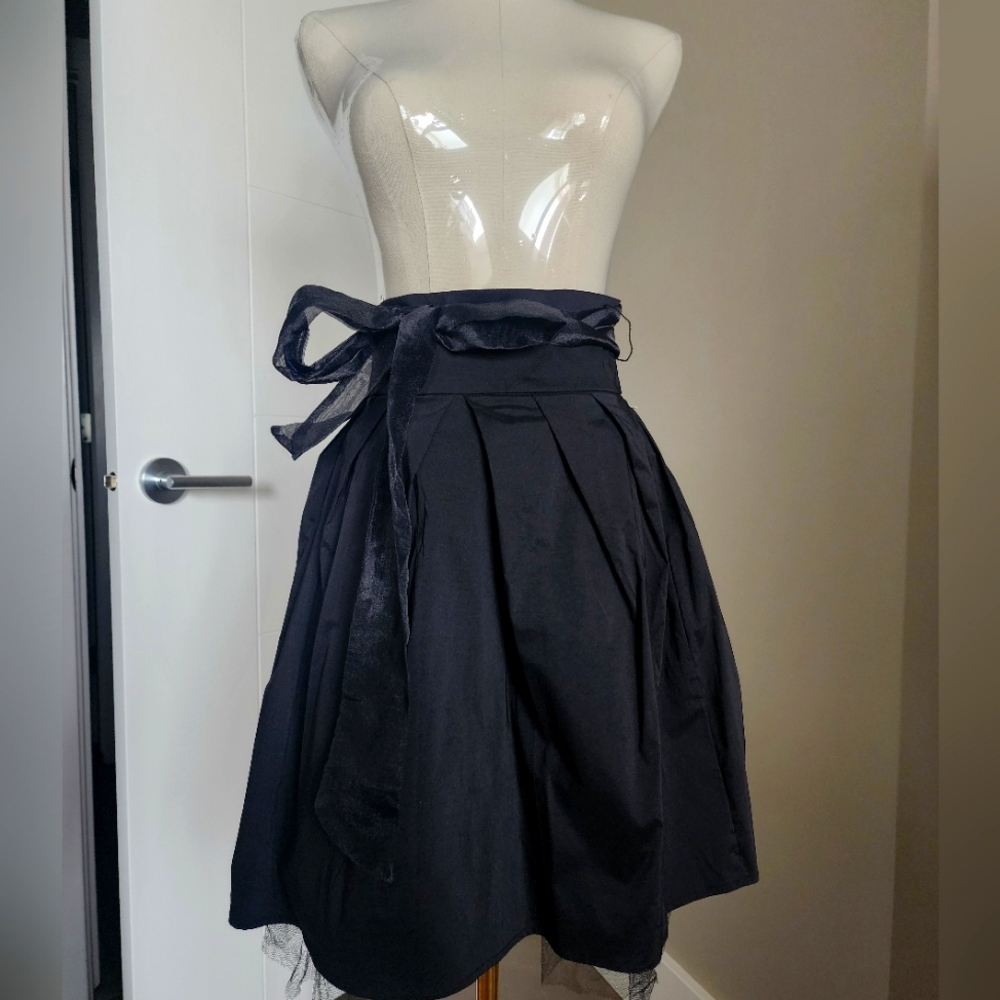 Le Chateau high waisted a line ball gown skirt midi length